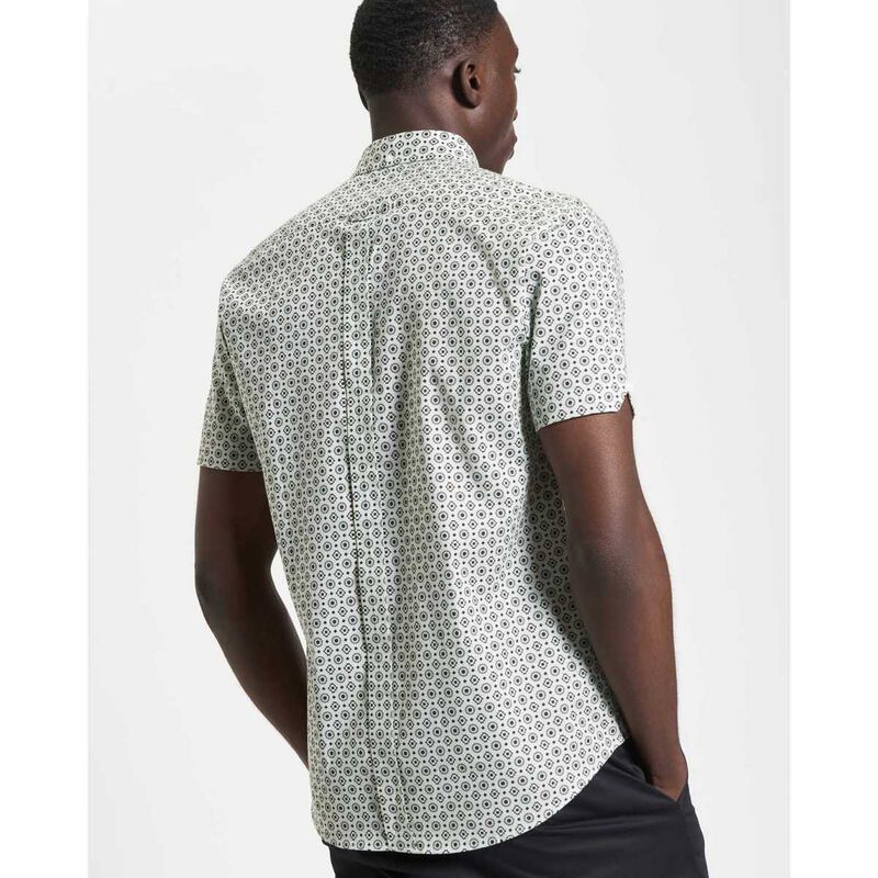 Ben Sherman Block Geo Print Short Sleeve Shirt image number 1